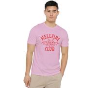Stranger Things Hellfire Club Tonal Devil Camiseta Unisex, Rosa, M