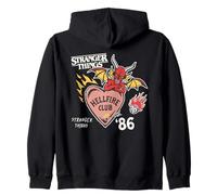 Stranger Things Hellfire Hearts Oficialmente Autorizado Sudadera con Capucha