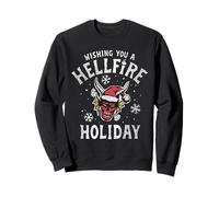Stranger Things Hellfire Holiday Oficialmente Autorizado Sudadera