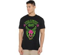 Stranger Things Hellfire Neon Sketch Logo Camiseta Unisex, Negro, 5XL
