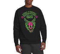 Stranger Things Hellfire Neon Sketch Logo Unisex Sweatshirt, Black, Small
