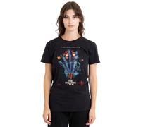 Stranger Things Hellfire Poster Camiseta de Mujer, Negro, S