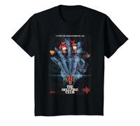 Stranger Things Hellfire Poster Camiseta, Niños, Negro, 4 años