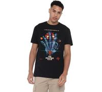 Stranger Things Hellfire Poster Camiseta Unisex, Negro, S