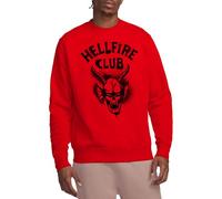 Stranger Things Hellfire Spray Logo Unisex Sweatshirt, Red, Small