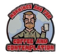 Stranger Things Hopper Pin Badge, 45 x 45mm, Metal
