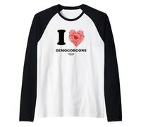 Stranger Things I Love Demogorgons Camiseta Manga Raglan