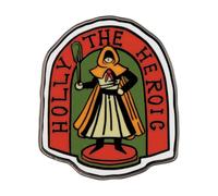 Stranger Things - Insignia de edición limitada de Holly the Heroic, numerada individualmente 1 de 9.995, con licencia oficial coleccionable
