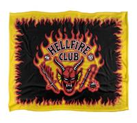 Stranger Things Llamas del Logo del Hellfire Club Manta Ultrasuave de Tacto Sedoso 152 x 127 cm