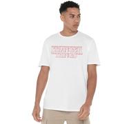 Stranger Things Logo Grid Front Back Unisex T Shirt, White, XXXXX-Large