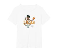 Stranger Things Lucas Basketball Camiseta, Mujer Tallas Grandes, Blanco, 4XL Grande