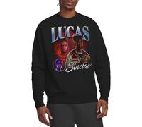 Stranger Things Lucas Homage Unisex Sweatshirt, Black, Small