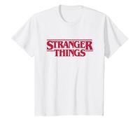 Stranger Things Main Logo Camiseta, Niños, Blanco, 10 años