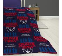 Stranger Things Manta Polar Flames Suave Cálida Cómoda Merch Oficial 100x150cm