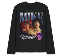 Stranger Things Mike Homage Unisex Long Sleeve T Shirt, Black, X-Large