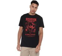 Stranger Things Mindflayer Group Horror Movie Poster Camiseta Unisex, Negro, XL