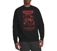 Stranger Things Mindflayer Group Horror Movie Poster Sudadera Unisex, Negro, S