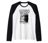 Stranger Things Newspaper Vecna Camiseta Manga Raglan