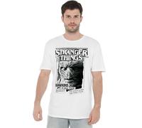 Stranger Things Newspaper Vecna Unisex T Shirt, White, Small