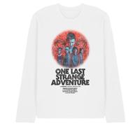 Stranger Things One Last Adventure Poster Unisex Long Sleeve T Shirt, White, X-Large