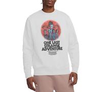 Stranger Things One Last Adventure Poster Unisex Sweatshirt, White, Medium