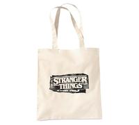 Stranger Things Punk Logo Bolsa de viaje reutilizable para comestibles, Natural