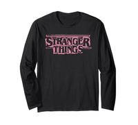 Stranger Things Punk Logo Pink Manga Larga