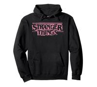 Stranger Things Punk Logo Pink Sudadera con Capucha