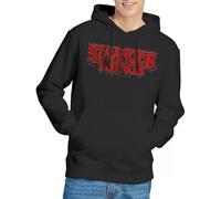 Stranger Things Retro Drippy Logo Sudadera con Capucha Unisex, Negro, M