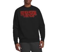 Stranger Things Retro Drippy Logo Unisex Sweatshirt, Black, Small