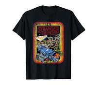 Stranger Things Retro Sketch Cover Camiseta, Hombre, Negro, M