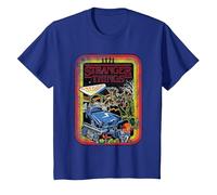 Stranger Things Retro Sketch Cover Camiseta, Niños, Azul Real, 8 años