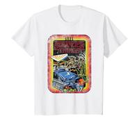 Stranger Things Retro Sketch Cover Camiseta, Niños, Blanco, 12 años