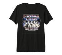 Stranger Things Retro Thunder Group Camiseta Premium