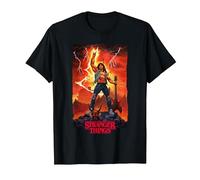 Stranger Things Ripped Eddie Munson Guitarra Fantasía Escena Camiseta, Hombre, Negro, 4XL