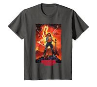 Stranger Things Ripped Eddie Munson Guitarra Fantasía Escena Camiseta, Niños, Asfalto, 10 años