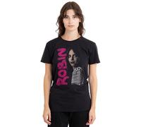 Stranger Things Robin Neo Homage Ladies T Shirt, Black, XX-Large