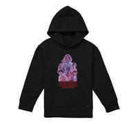 Stranger Things Rosa Glow Group Youth Kids Boy Girls Pull-Over Hoodie, Negro, 9-11 A