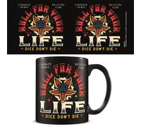 Stranger Things S4 Rollo Para Tu Vida Negro Estándar Taza en Caja Cerámico