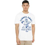 Stranger Things Scoops Ahoy Retro Camiseta Unisex, Blanco, L