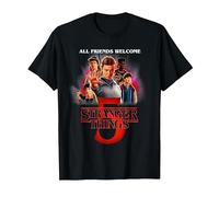 Stranger Things Season Five Poster Camiseta, Hombre, Negro, 6XL
