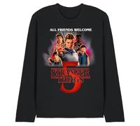 Stranger Things Season Five Poster Unisex Long Sleeve T Shirt, Black, Medium