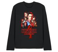 Stranger Things Season Four Poster Unisex Long Sleeve T Shirt, Black, Small