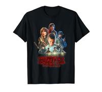 Stranger Things Season One Poster Camiseta, Hombre, Negro, 5XL