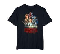Stranger Things Season One Poster Camiseta, Hombre Tallas Grandes, Negro, 5X Alto