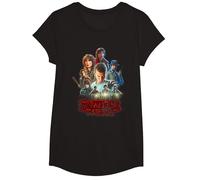 Stranger Things Season One Poster Camiseta, Niñas, Negro, M