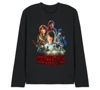 Stranger Things Season One Poster Camiseta Unisex de Manga Larga, Negro, L
