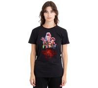 Stranger Things Season Three Poster Camiseta de Mujer, Negro, S