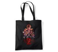 Stranger Things Season Two Poster Bolsa de viaje reutilizable para comestibles, Negra