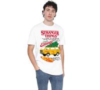 Stranger Things Seasons Eatings Pizza Van Christmas Unisex T Shirt, White, XXXXX-Large